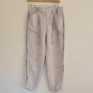 Banana Republic Beige Lyocell Joggers with Stripe Detail